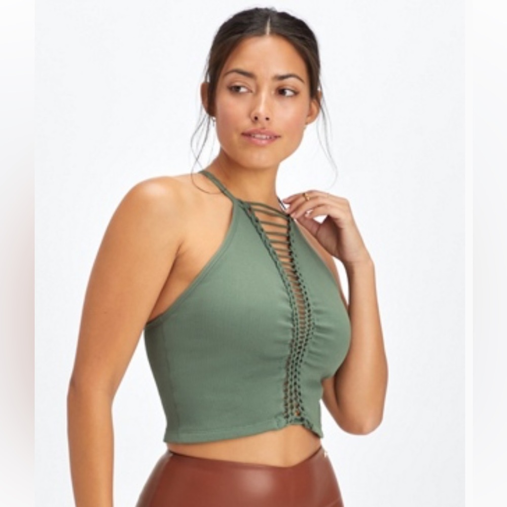 Fabletics Ribbed Seamless Braided Tank